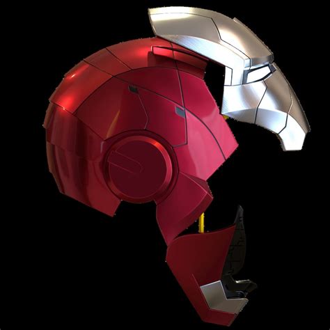 Iron Man Mk5 Helmet 3d Printable Model With Interior Details Etsy