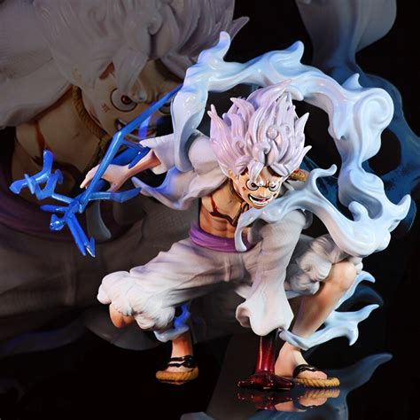 Anime uma peça engrenagem 5 luffy figura sol deus nika luffy figuras de