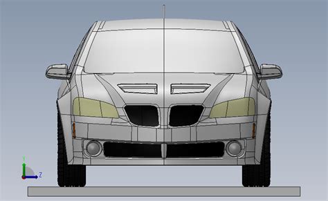 轿车模型solidworks 2014模型图纸下载 懒石网