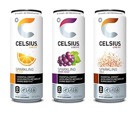 CELSIUS Sparkling Classic Pop Pack Functional Essential Energy Drink