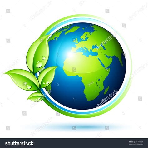 Green Earth Stock Vector (Royalty Free) 59409094 | Shutterstock