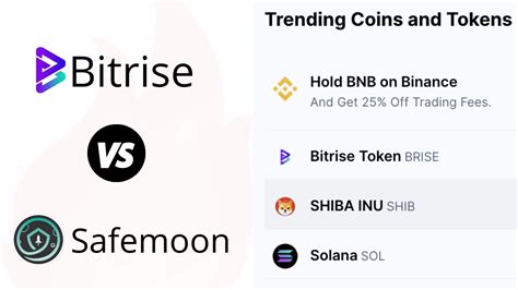 Safemoon S Tough Competitor Bitrise Coin Trending No 1 On CoinMarketCap