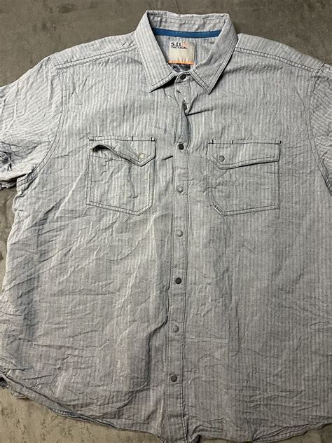 511 Tactical Button Up Shirt Mens Xl Extra Large Gray Ebay