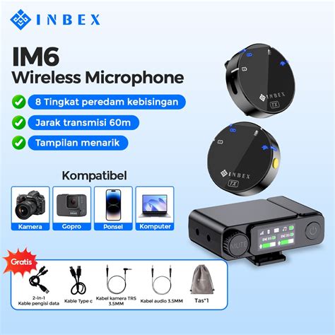 Jual Inbex Im Microphone Wireless Clip On Data Display Noise Reduction