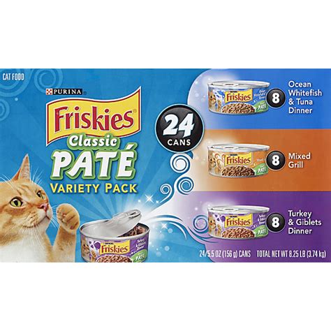 Purina Friskies Classic Pate Cat Food Variety Pack 24 CT Cat Food