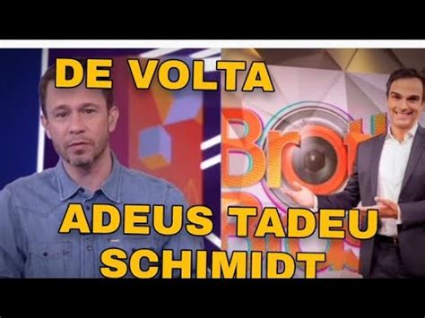 Thiago Leifert assumirá o lugar de Tadeu Shimit o próximo Big Brother