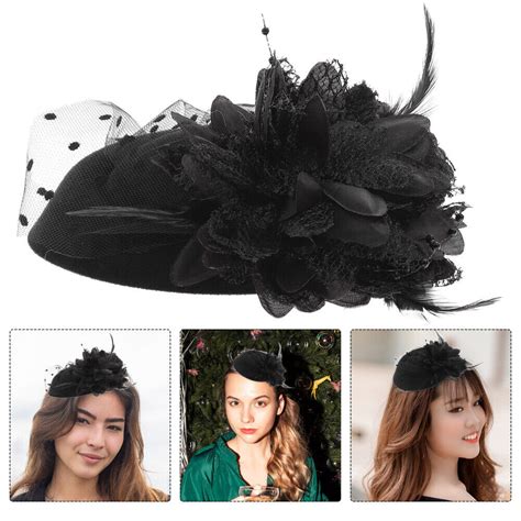 Schwarze Haarspange Stoff Damen Hochzeits Tiara Vintage H Te Ebay