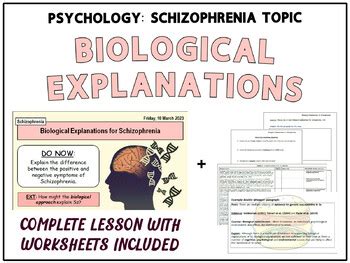 ABNORMAL PSYCHOLOGY - Biological Explanations for Schizophrenia by JB ...