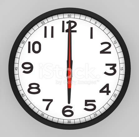 Clock Face 6 O'clock stock photos - FreeImages.com