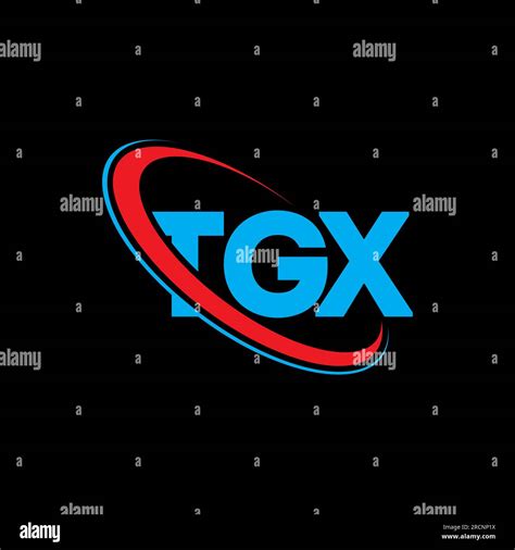 TGX logo. TGX letter. TGX letter logo design. Initials TGX logo linked with circle and uppercase ...