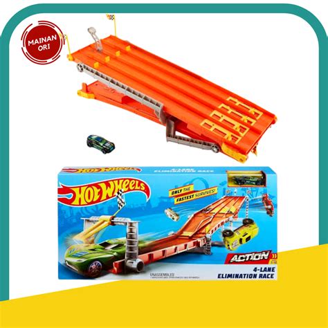 Hot Wheels GDY Action Lane Elimination Race Track Set Lazada