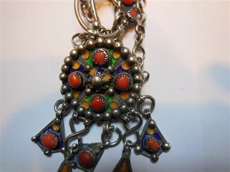 Kabyle Pendant Fibula Necklace Cloisonne Enamel Catawiki