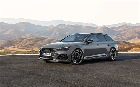 2023 Audi Rs4 Avant Competition Plus Front View Exterior New Gray