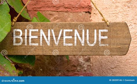 Bienvenue Sign Royalty Free Stock Image Image 28209146