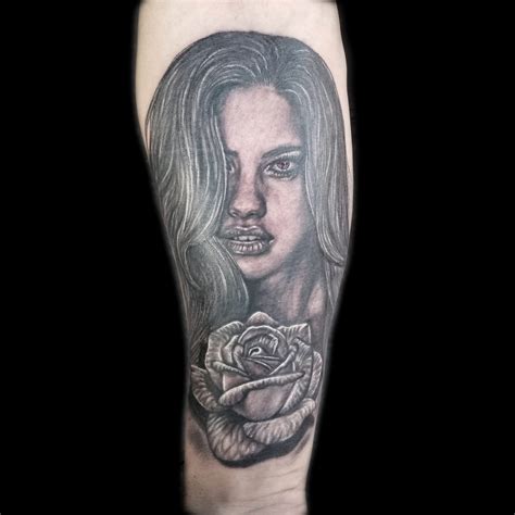 Realistic Rose Tattoo Done At Masterpiece Tattoo In San Francisco