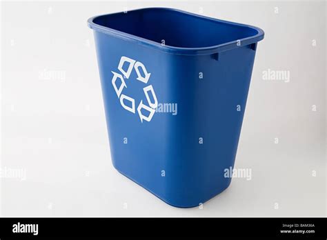 An empty recycling bin Stock Photo - Alamy