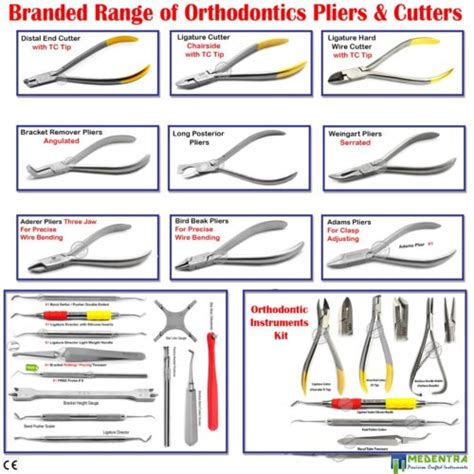 Branded Range Of Orthodontic Pliers Ligature Wire Cutter Weingart Bracket Gauge Ebay