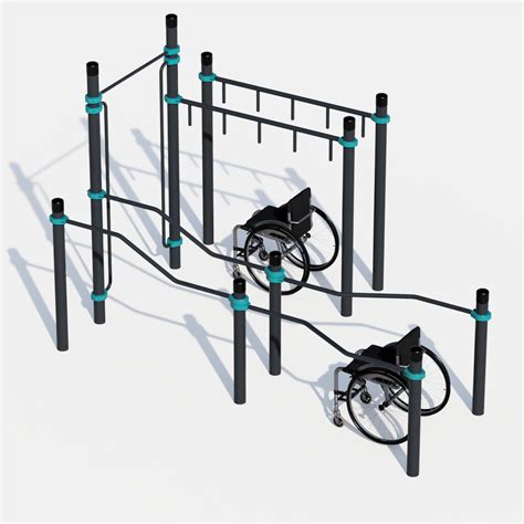 Barrierefreie Trainingsstation Barrierefreies Calisthenics Workout Ger T