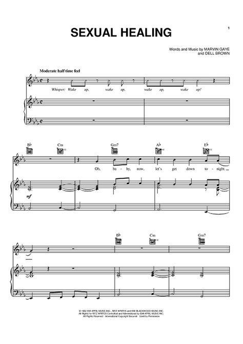 Buy Sexual Healing Sheet Music By Marvin Gaye Soul Asylum Max A Million For Pianovocalchords