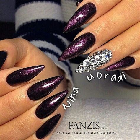 Purple Glitter Nails Pictures, Photos, and Images for Facebook, Tumblr, Pinterest, and Twitter