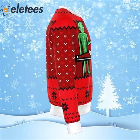 Alien And Santa Dildo Ugly Christmas Sweater