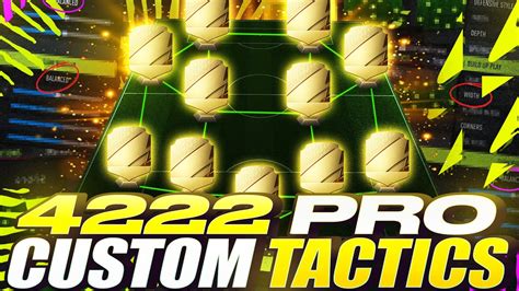 FIFA 22 INSANE PRO OP 4222 CUSTOM TACTICS FIFA 22 ULTIMATE TEAM