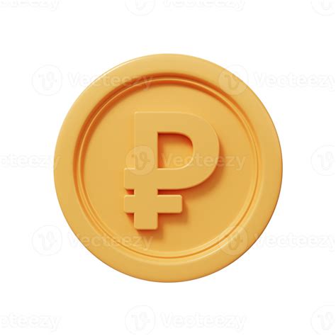 Ruble Gold Coin 3d Render 17217108 PNG