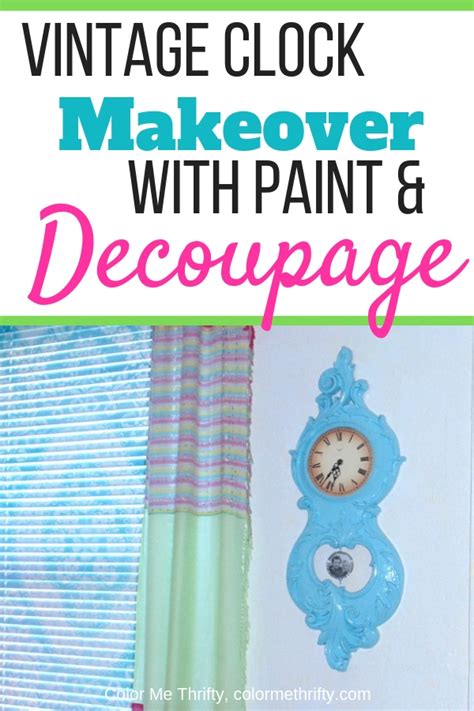 Spray Painted Clock Makeover Color Me Thrifty