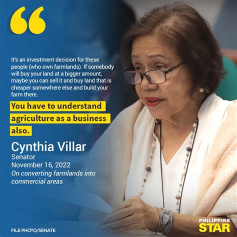 The Philippine Star On Twitter Senator Cynthia Villar Told Senator