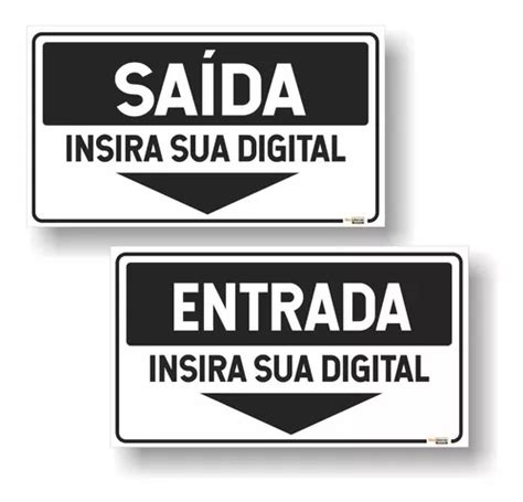 Letreiro Entrada E Sa Da Insira Digital X Pvc Mm Parcelamento