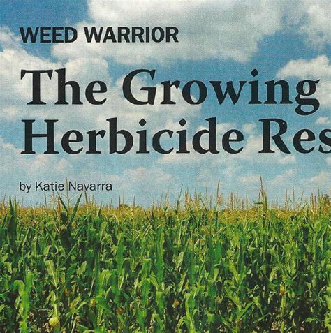 The Growing Concern Of Herbicide Resistance Katie Navarra