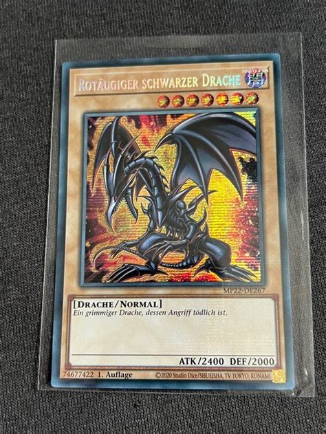 Rot Ugiger Schwarzer Drache Mp De Yu Gi Oh Kaufen Auf Ricardo