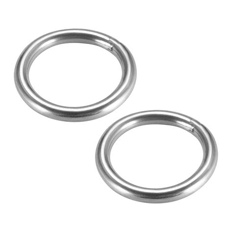 Uxcell Stainless Steel O Ring 40mm Outer Diameter 5mm Thickness