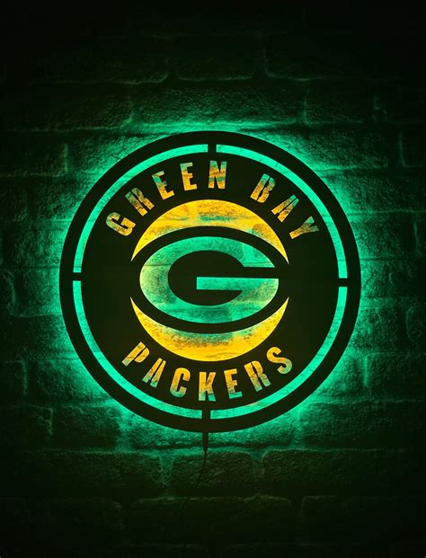 Green Bay Packers Led Sign Packers Wall Art Packers Led - Etsy