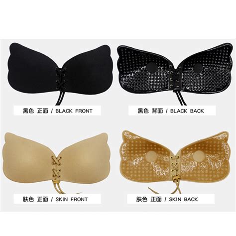 Women S Silicone Push Up Bra Self Adhesive Stick On Strapless Backless