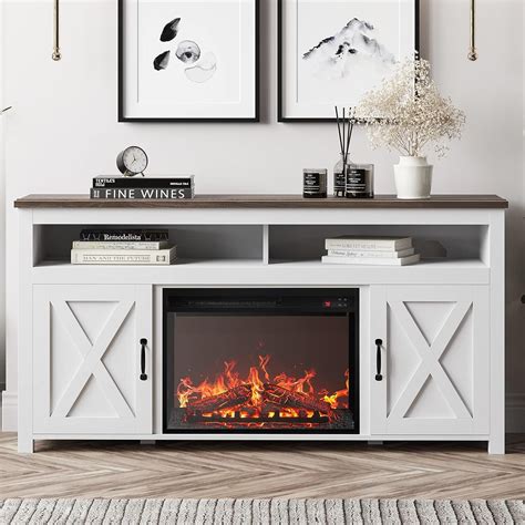 TV Stand with Electric Fireplace