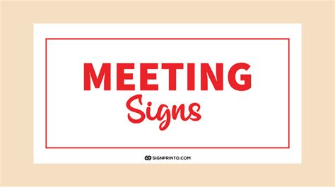 Printable In A Meeting Sign [Download PDF]