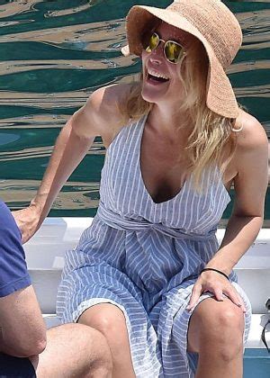 Gillian Anderson In Bikini In Portofino Gotceleb