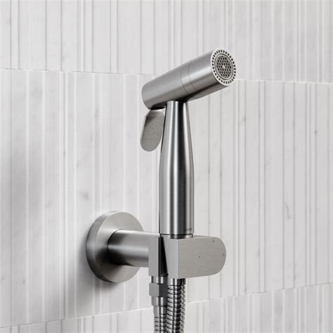 Brushed Stainless Temperature Control Douche Shower Spray Kit Lusso