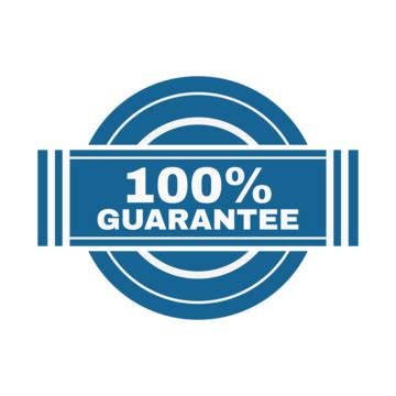 100 Satisfaction Guarantee Vector Design Images 100 Guaranteed Label