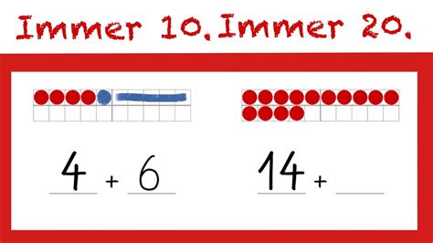 Immer 10 Immer 20 Ergänzen bis 10 und bis 20 Grundschule