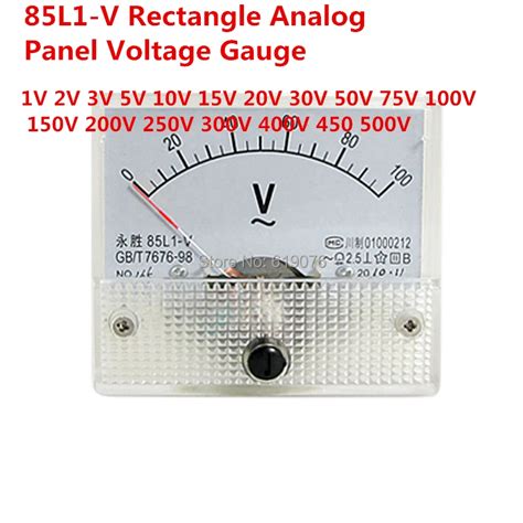 85L1 V Analogue AC Voltage Needle Panel Meter Voltmeter 1V 2V 3V 5V 10V