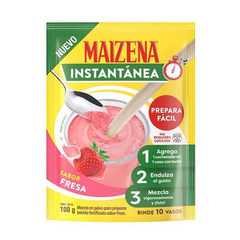 Atole Maizena Inst Fresa 100 Gr Soriana