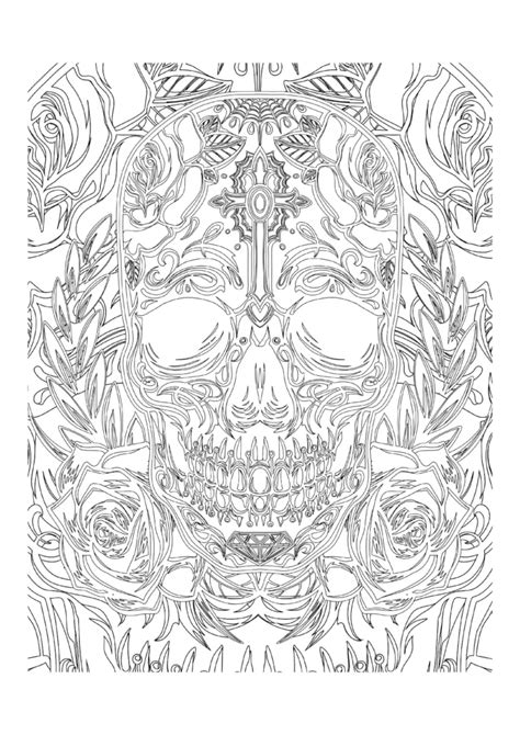 Sugar Skulls Coloring Pages Vibrant And Creative Fun