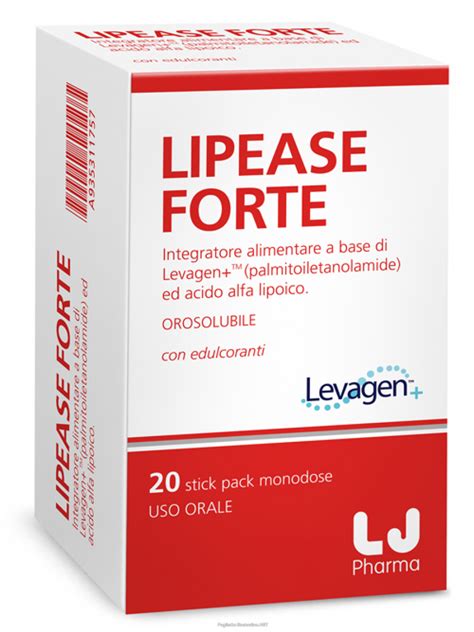 Lipease Forte 20 Bustine Alimento Bugiardino Cod 935311757