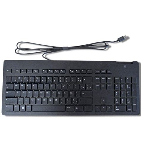 Teclado hp leitor de smart card contador cartão CNPJ abnt pt br