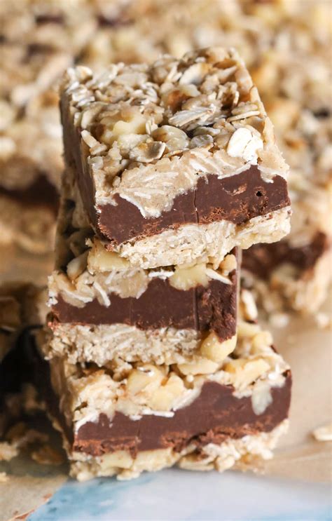 Easy Recipe Perfect Easy No Bake Chocolate Oat Bars Prudent Penny