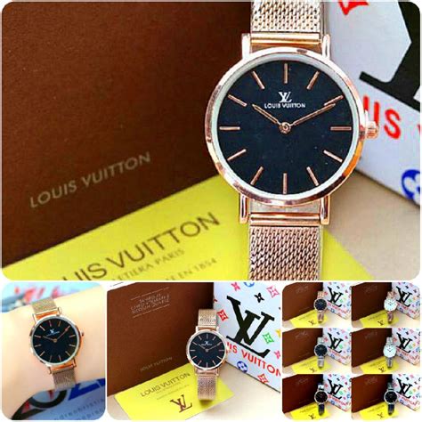 Jual New Arrival Jam Tangan Wanita Cewek Louis Vuitton Rantai Pasir