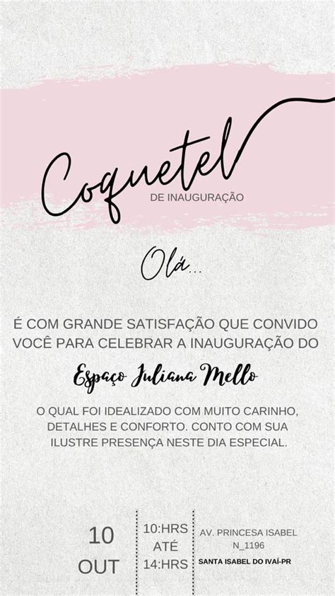 Convite Coquetel