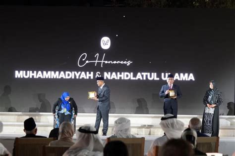 Muhammadiyah Dan NU Terima Penghargaan Zayed Award 2024 Haedar Nashir